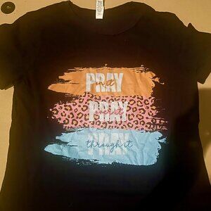 Pray on it, Pray over it, Pray through it (graphic tee)